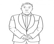 Printable psy celebrity coloring pages