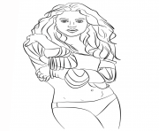 Printable shakira celebrity coloring pages