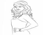 Printable carrie underwood celebrity coloring pages