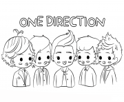 Printable one direction celebrity coloring pages