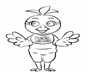 Printable chica fnaf coloring pages