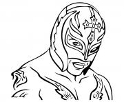 Printable Rey Mysterio WWE coloring pages