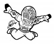 Printable wwe rey mysterio mask  coloring pages