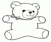 Printable teddy bear cartoon coloring pages