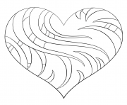 Printable intricate heart coloring pages