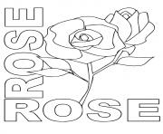 Printable r rosas a4 coloring pages