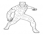 Printable how to draw Black Panther coloring pages