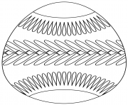 Printable easter egg with belt pattern coloring pages