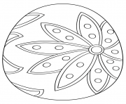 Printable fancy easter egg coloring pages