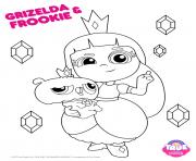 Printable Grizelda Frookie 1 true and the rainbow kingdom coloring pages