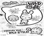 Printable shopkins season 9 wild style 4 coloring pages