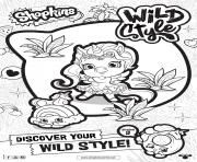 Printable shopkins season 9 wild style 1 coloring pages
