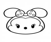 Printable Minnie Mouse Tsum Tsum coloring pages