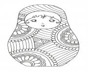 Printable disney russian dolls coloring pages