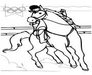 Printable Equestrian olympic games coloring pages