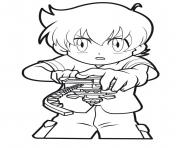 Printable beyblade player coloring pages