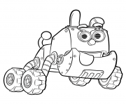 Printable Robot Dog in Rusty Rivets Robotic Puppy coloring pages