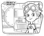 Printable rusty rivets randy au lab coloring pages