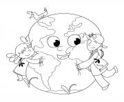 Printable Earth Day for Kids coloring pages