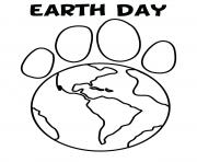 Printable gorgeous earth day world map coloring pages