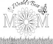 Printable worlds best mom mothers day coloring pages