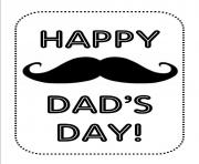 Printable fathers day whiskers coloring pages