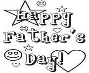Printable happy fathers day daddy coloring pages