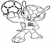Printable FIFA World Cup 2014 Brasil Mascot coloring pages