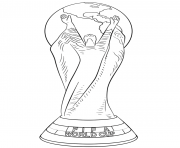 Printable fifa world cup football trophy coloring pages