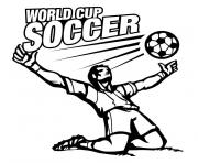 Printable world cup soccer coloring pages