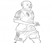 Printable andres iniesta fifa world cup football coloring pages