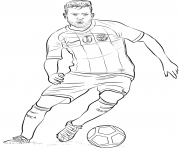 Printable jordi alba fifa world cup football coloring pages