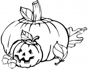 Printable pumpkins halloween coloring pages