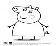 Printable mummy peppa pig coloring pages