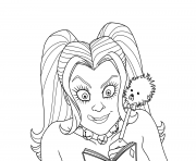 Printable harley quinn dc universe coloring pages