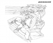 Printable quicksilver from the avengers coloring pages