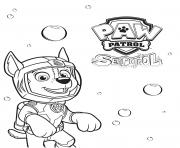 Printable Sea Patrol with Chase Paw coloring pages