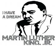 Printable martin luther king day I have a dream coloring pages