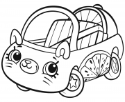 Printable Cutie Cars Shopkins coloring pages