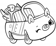 Printable Shopkins Cutie Cars coloring pages