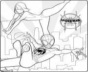 Printable Spider Man Into the Spider Verse coloring pages