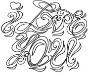 Printable i love you coloring page coloring pages