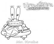 Printable Mister Krabs Restaurant Owner coloring pages