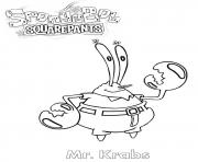 Printable Mister Krabs coloring pages