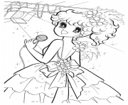 Printable glitter force singer star coloring pages