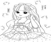 Printable glitter force cute princesse coloring pages