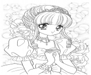 Printable glitter force wedding girl coloring pages