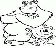 Printable monster cartoon coloring pages