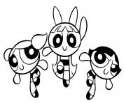 Printable powerpuff girls cartoon coloring pages