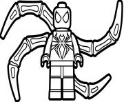 Printable lego spiderman cartoon coloring pages
